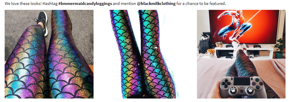 black milk clothing examples of ugc